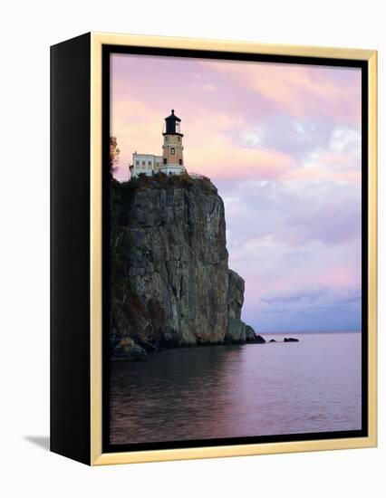 Split Rock Lighthouse on Lake Superior-Joseph Sohm-Framed Premier Image Canvas
