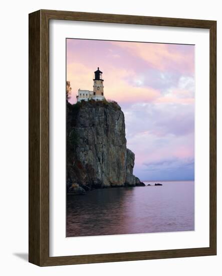 Split Rock Lighthouse on Lake Superior-Joseph Sohm-Framed Photographic Print