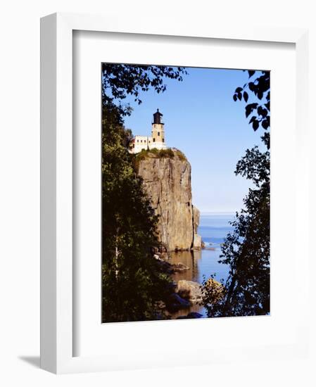 Split Rock Lighthouse, Two Harbors, Lake Superior, Minnesota-Peter Hawkins-Framed Premium Photographic Print