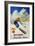 Splitkein Flexible Flyer Skis Advertisement Poster-Marian E. Williams-Framed Giclee Print