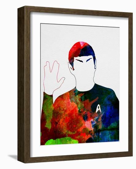 Spock Watercolor-Lora Feldman-Framed Art Print