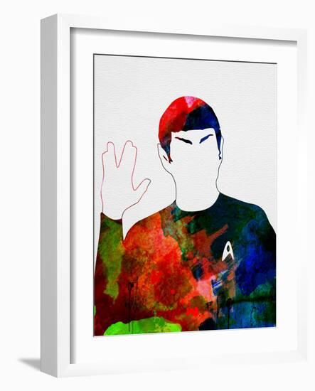 Spock Watercolor-Lora Feldman-Framed Art Print