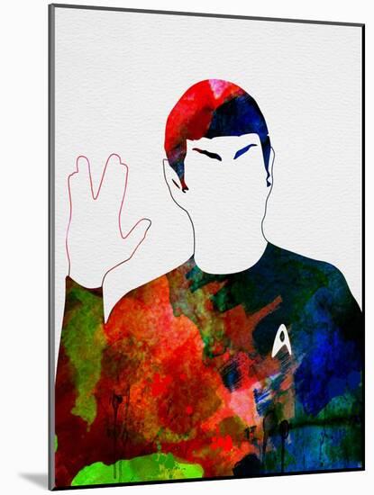 Spock Watercolor-Lora Feldman-Mounted Art Print