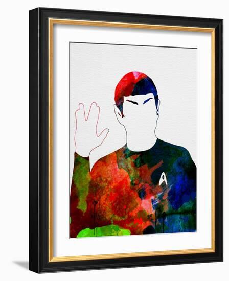 Spock Watercolor-Lora Feldman-Framed Art Print