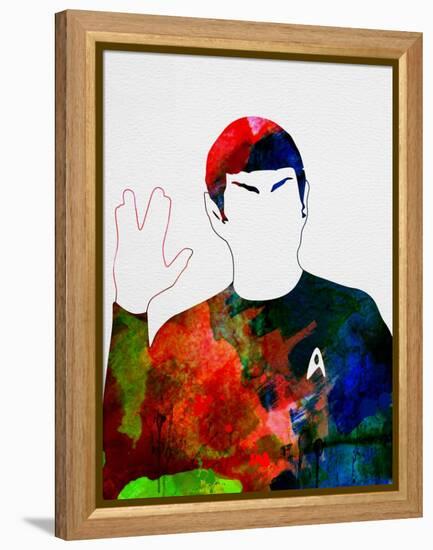 Spock Watercolor-Lora Feldman-Framed Stretched Canvas