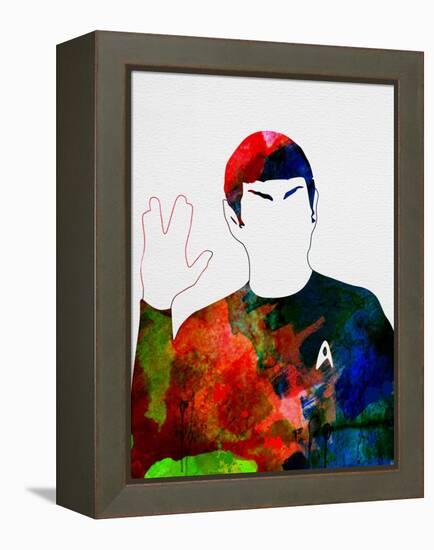 Spock Watercolor-Lora Feldman-Framed Stretched Canvas