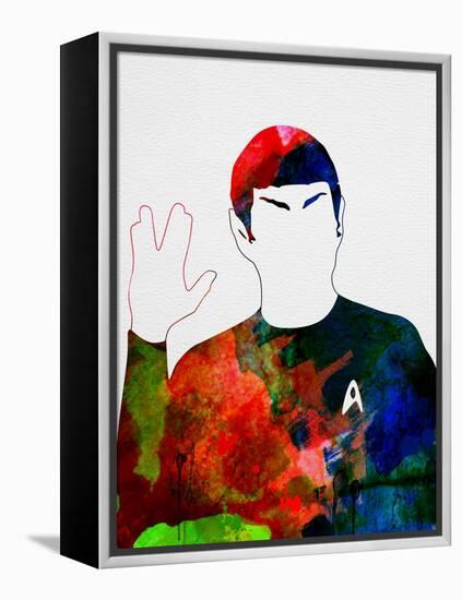 Spock Watercolor-Lora Feldman-Framed Stretched Canvas