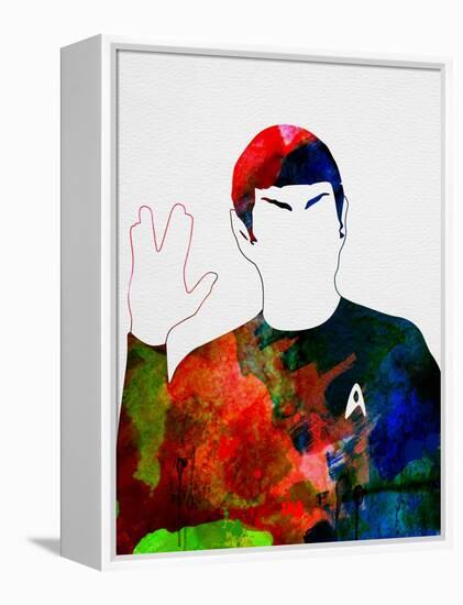 Spock Watercolor-Lora Feldman-Framed Stretched Canvas