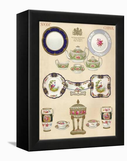 Spode China: Wtcopeland and Sons, Stoke-On-Trent, 18th Century, (1913)-null-Framed Premier Image Canvas
