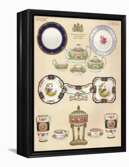 Spode China: Wtcopeland and Sons, Stoke-On-Trent, 18th Century, (1913)-null-Framed Premier Image Canvas