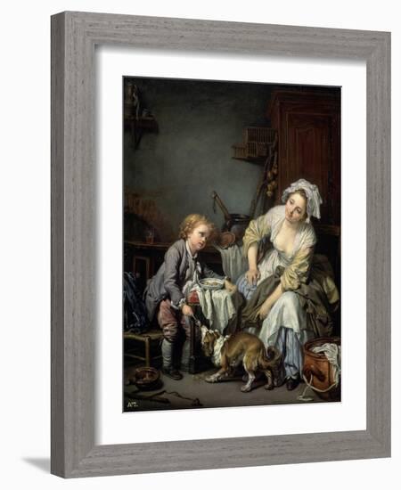 Spoilt Child, 1765-Jean-Baptiste Greuze-Framed Giclee Print