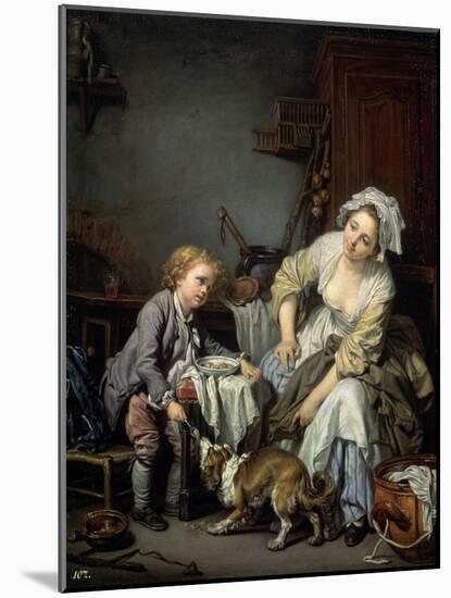 Spoilt Child, 1765-Jean-Baptiste Greuze-Mounted Giclee Print