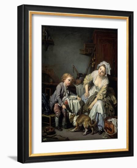 Spoilt Child, 1765-Jean-Baptiste Greuze-Framed Giclee Print