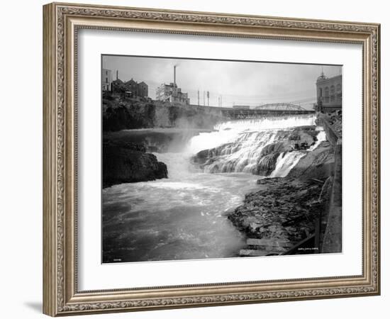 Spokane Falls, 1911-Asahel Curtis-Framed Giclee Print