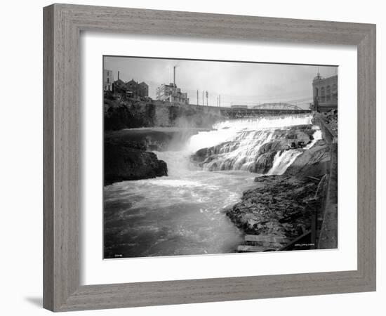 Spokane Falls, 1911-Asahel Curtis-Framed Giclee Print