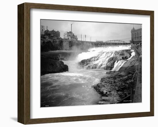 Spokane Falls, 1911-Asahel Curtis-Framed Giclee Print