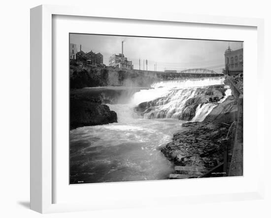 Spokane Falls, 1911-Asahel Curtis-Framed Giclee Print