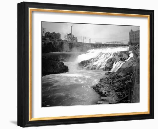 Spokane Falls, 1911-Asahel Curtis-Framed Giclee Print