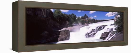Spokane Falls at Spokane River, Spokane, Washington State, USA-null-Framed Stretched Canvas