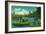 Spokane River, near Spokane, WA - Spokane, WA-Lantern Press-Framed Art Print