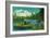 Spokane River, near Spokane, WA - Spokane, WA-Lantern Press-Framed Premium Giclee Print