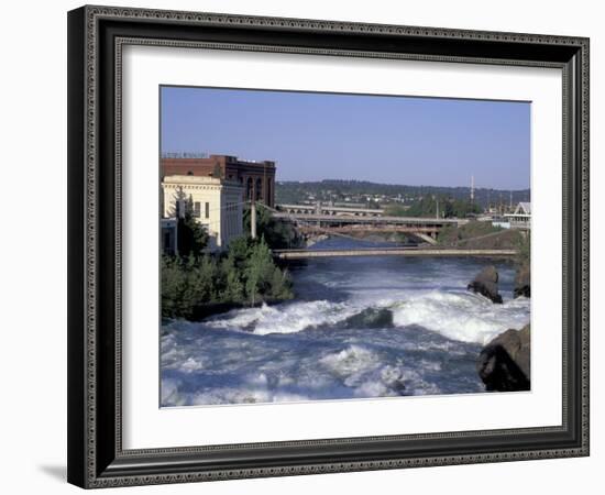 Spokane River with Spring Runoff, Spokane, Washington-Jamie & Judy Wild-Framed Photographic Print