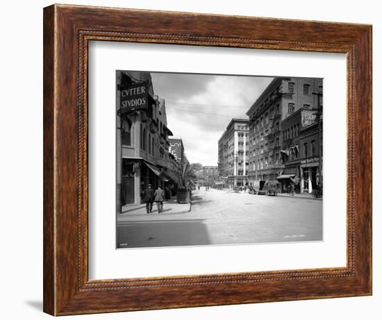 Spokane Street, 1911-Asahel Curtis-Framed Giclee Print