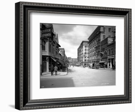 Spokane Street, 1911-Asahel Curtis-Framed Giclee Print