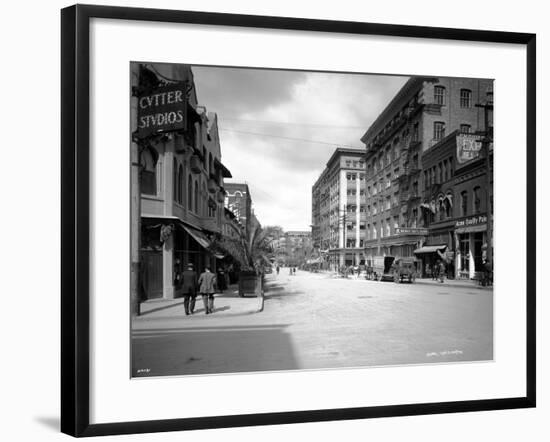 Spokane Street, 1911-Asahel Curtis-Framed Giclee Print