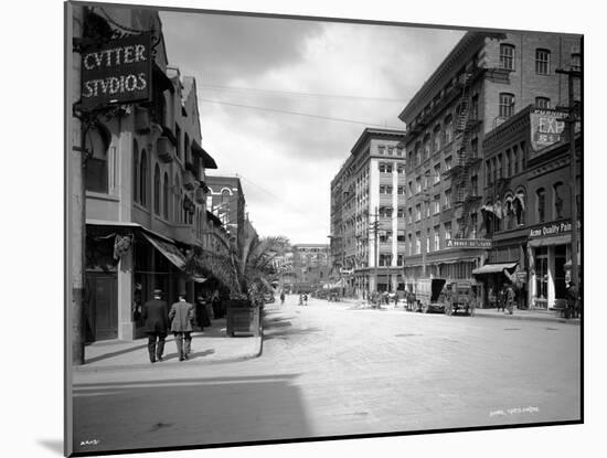 Spokane Street, 1911-Asahel Curtis-Mounted Giclee Print