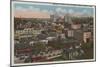 Spokane, WA - Skyline View of Downtown-Lantern Press-Mounted Art Print