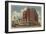 Spokane, WA - View of Davenport Hotel No.2-Lantern Press-Framed Art Print