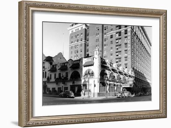 Spokane, WA View of Davenport Hotel Photograph - Spokane, WA-Lantern Press-Framed Art Print