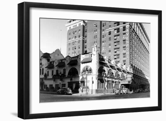 Spokane, WA View of Davenport Hotel Photograph - Spokane, WA-Lantern Press-Framed Art Print