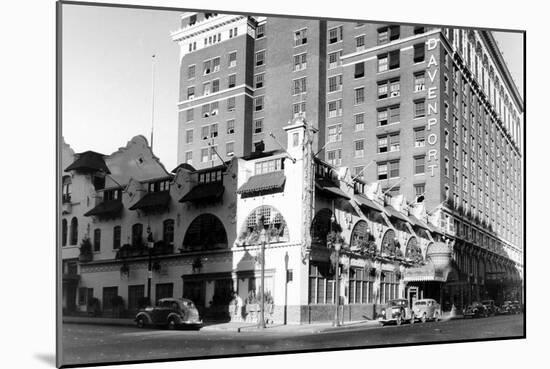 Spokane, WA View of Davenport Hotel Photograph - Spokane, WA-Lantern Press-Mounted Art Print