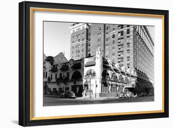 Spokane, WA View of Davenport Hotel Photograph - Spokane, WA-Lantern Press-Framed Art Print