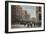 Spokane, WA - View of Riverside Ave. & Howard St.-Lantern Press-Framed Art Print