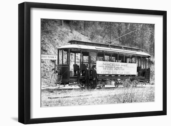 Spokane, Washington - Washington Water Power Co. Trolly-Lantern Press-Framed Art Print