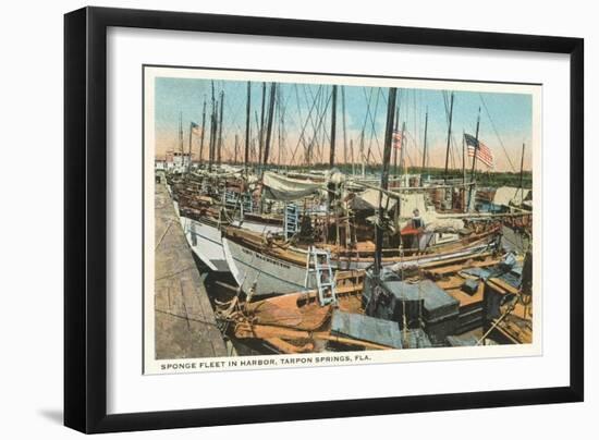 Sponge Fleet, Tarpon Springs, Florida-null-Framed Art Print