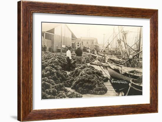 Sponge Harvest, Tarpon Springs, Florida-null-Framed Art Print