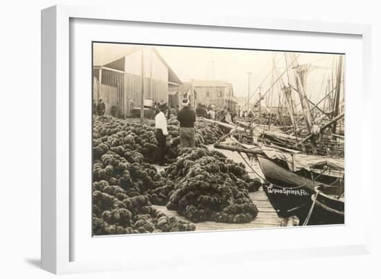 Sponge Harvest, Tarpon Springs, Florida-null-Framed Art Print