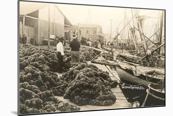 Sponge Harvest, Tarpon Springs, Florida-null-Mounted Art Print