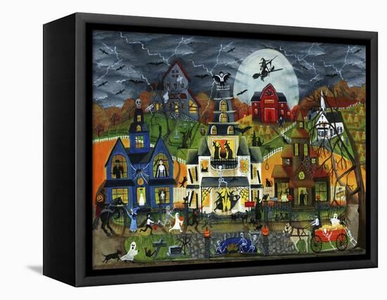 Spooky Street Cheryl Bartley-Cheryl Bartley-Framed Premier Image Canvas