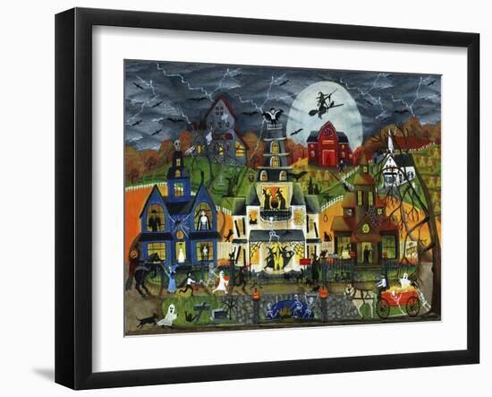 Spooky Street Cheryl Bartley-Cheryl Bartley-Framed Giclee Print