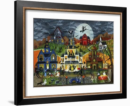 Spooky Street Cheryl Bartley-Cheryl Bartley-Framed Giclee Print