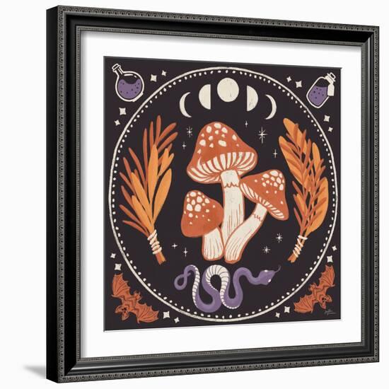 Spooky Symbols III-Janelle Penner-Framed Art Print