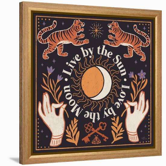 Spooky Symbols V-Janelle Penner-Framed Stretched Canvas