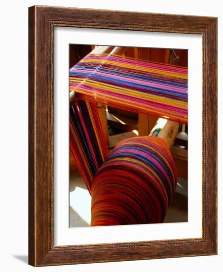 Spool of Colorful Textile Yarn, Lake Atitlan, Western Highlands, Guatemala-Cindy Miller Hopkins-Framed Photographic Print