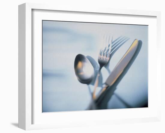 Spoon, Fork and Knife-Walter Pfisterer-Framed Photographic Print