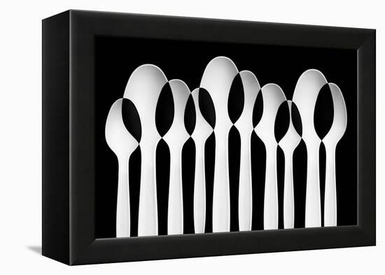 Spoons Abstract: Forest-Jacqueline Hammer-Framed Premier Image Canvas